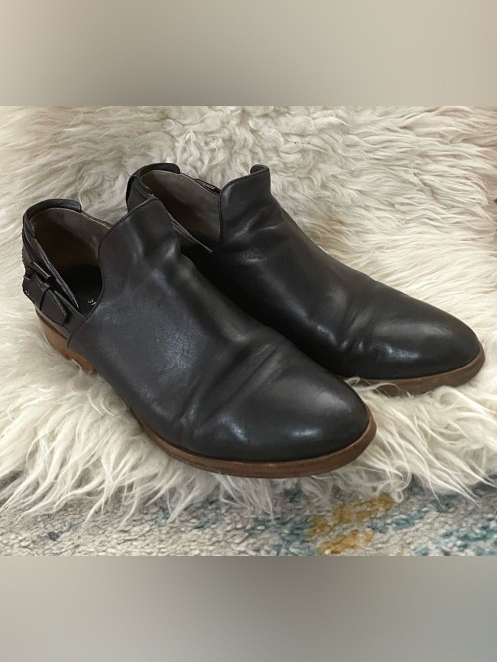 3.1 Phillip Lim Chelsea Boots Black Leather 7.5